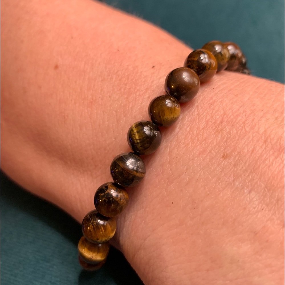 Natu. Gemstone Tiger Eye Healing Crystal Bracelet